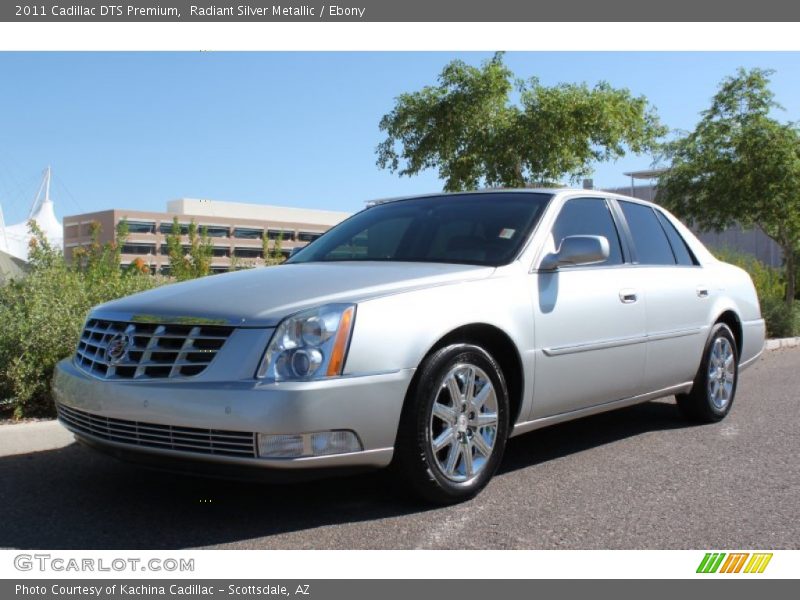 Radiant Silver Metallic / Ebony 2011 Cadillac DTS Premium