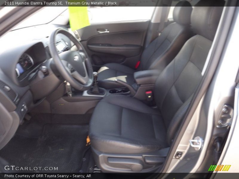 Titanium Gray Metallic / Black 2011 Hyundai Elantra Touring SE