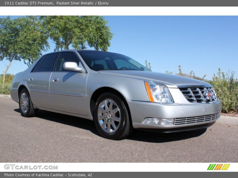 Radiant Silver Metallic / Ebony 2011 Cadillac DTS Premium