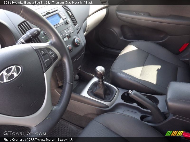 Titanium Gray Metallic / Black 2011 Hyundai Elantra Touring SE