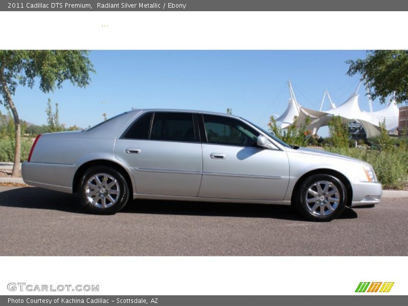 Radiant Silver Metallic / Ebony 2011 Cadillac DTS Premium