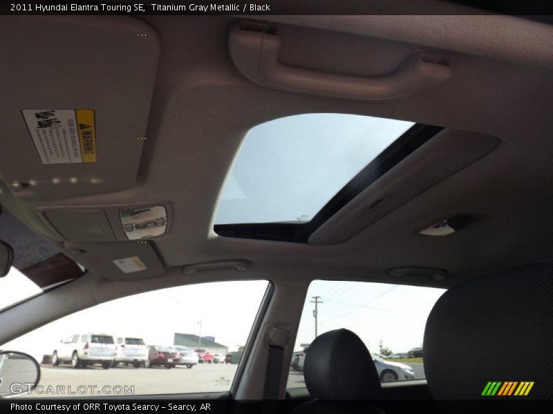 Titanium Gray Metallic / Black 2011 Hyundai Elantra Touring SE