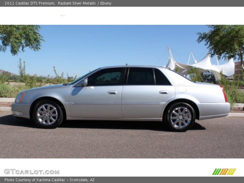 Radiant Silver Metallic / Ebony 2011 Cadillac DTS Premium