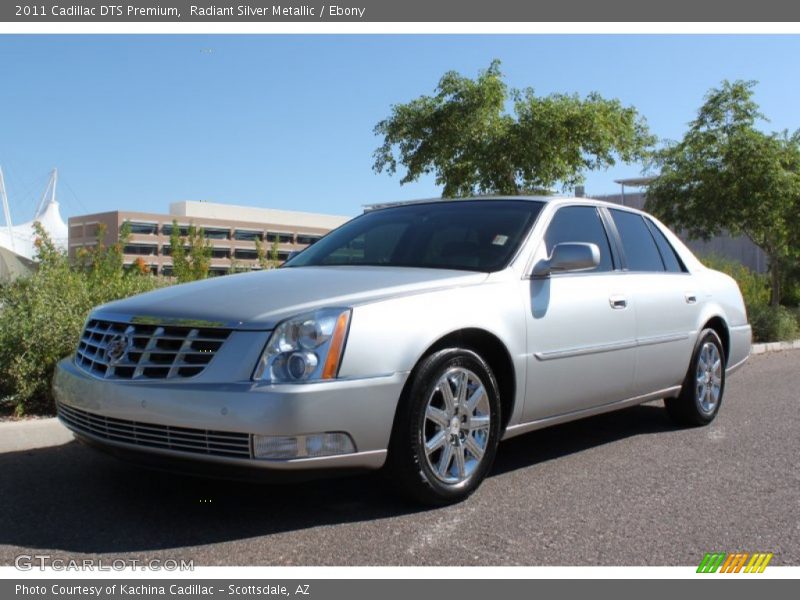 Radiant Silver Metallic / Ebony 2011 Cadillac DTS Premium