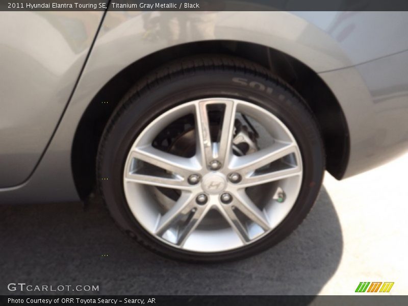 Titanium Gray Metallic / Black 2011 Hyundai Elantra Touring SE