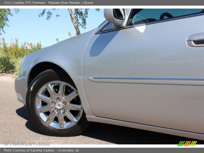Radiant Silver Metallic / Ebony 2011 Cadillac DTS Premium
