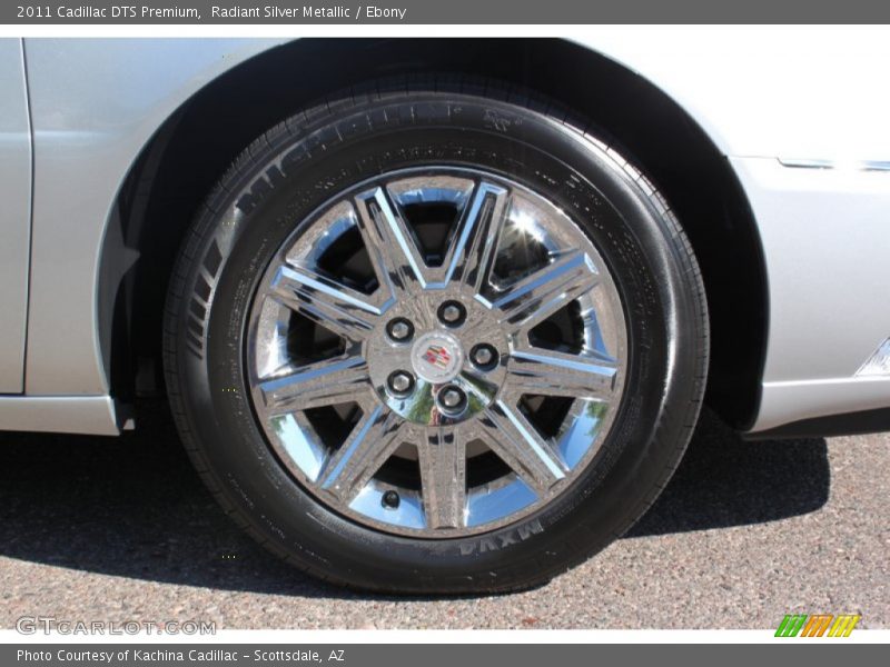 Radiant Silver Metallic / Ebony 2011 Cadillac DTS Premium