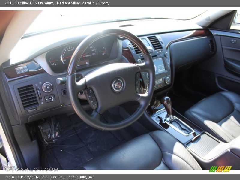 Radiant Silver Metallic / Ebony 2011 Cadillac DTS Premium