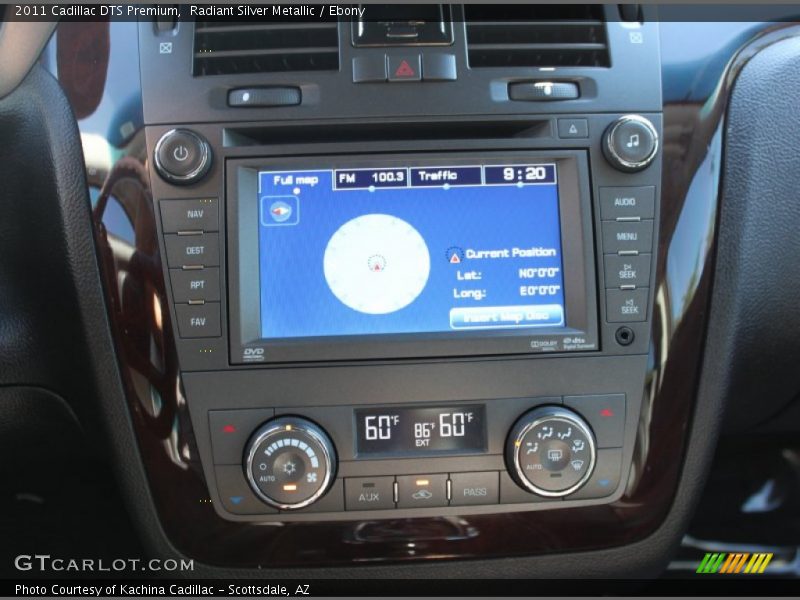 Radiant Silver Metallic / Ebony 2011 Cadillac DTS Premium