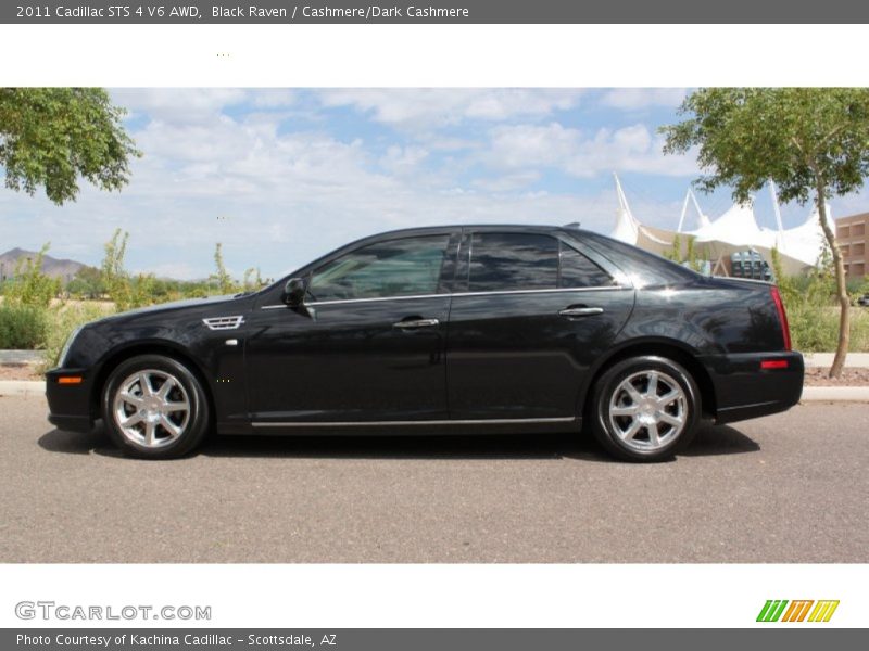 Black Raven / Cashmere/Dark Cashmere 2011 Cadillac STS 4 V6 AWD