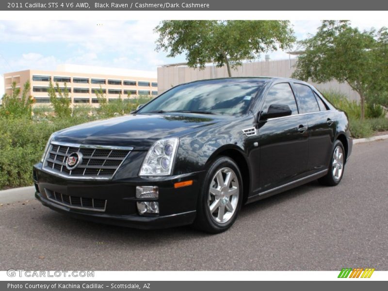 Black Raven / Cashmere/Dark Cashmere 2011 Cadillac STS 4 V6 AWD