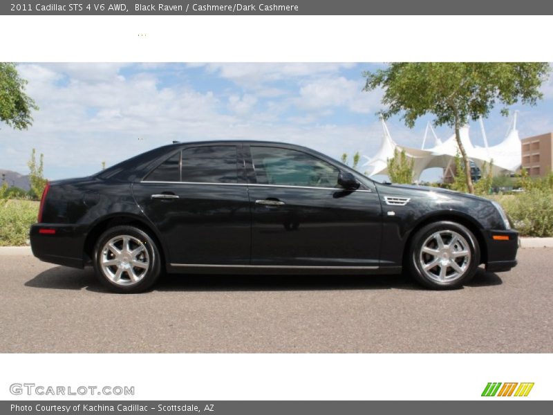 Black Raven / Cashmere/Dark Cashmere 2011 Cadillac STS 4 V6 AWD