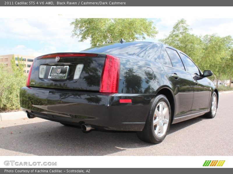 Black Raven / Cashmere/Dark Cashmere 2011 Cadillac STS 4 V6 AWD