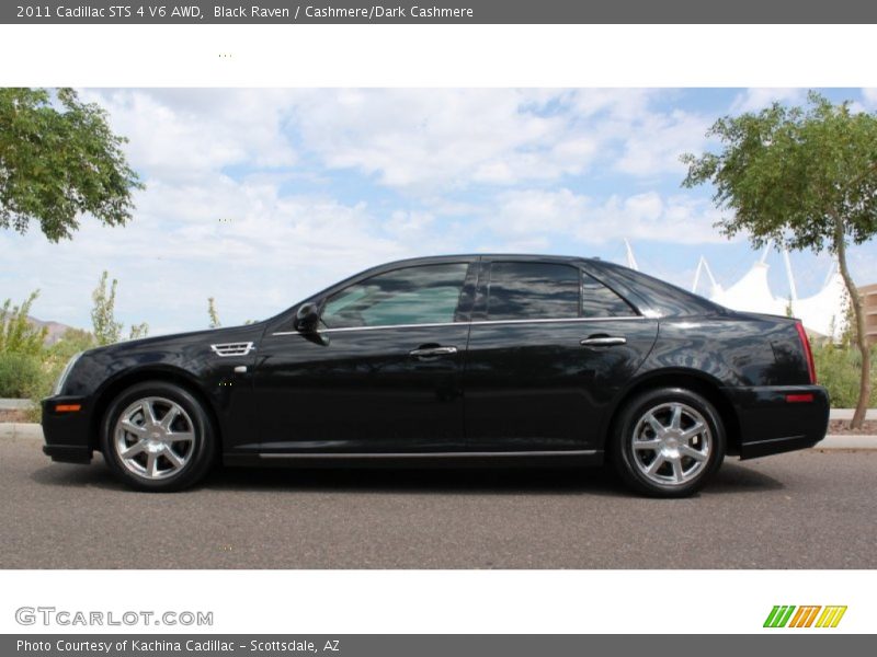 Black Raven / Cashmere/Dark Cashmere 2011 Cadillac STS 4 V6 AWD