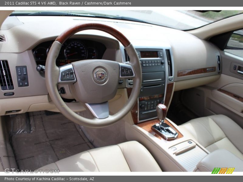 Black Raven / Cashmere/Dark Cashmere 2011 Cadillac STS 4 V6 AWD