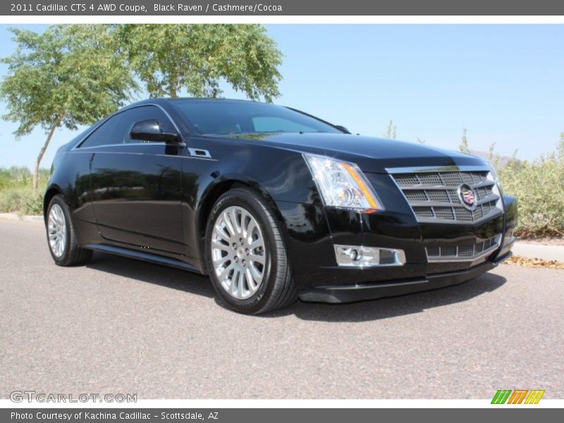 Black Raven / Cashmere/Cocoa 2011 Cadillac CTS 4 AWD Coupe