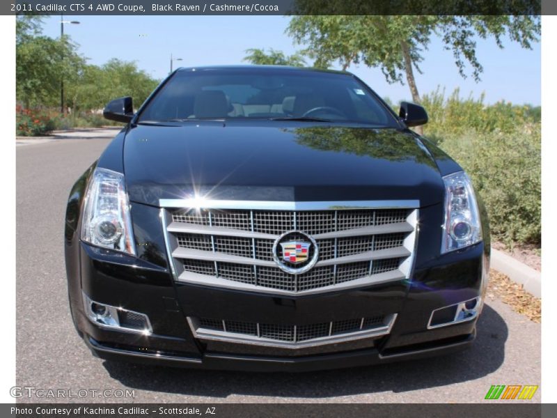 Black Raven / Cashmere/Cocoa 2011 Cadillac CTS 4 AWD Coupe