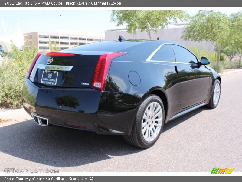 Black Raven / Cashmere/Cocoa 2011 Cadillac CTS 4 AWD Coupe