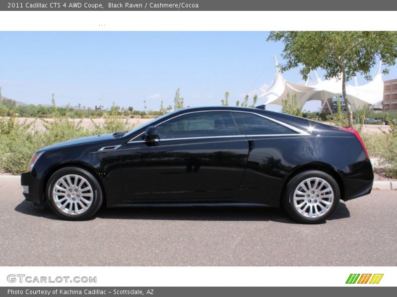 Black Raven / Cashmere/Cocoa 2011 Cadillac CTS 4 AWD Coupe