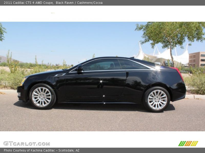 Black Raven / Cashmere/Cocoa 2011 Cadillac CTS 4 AWD Coupe