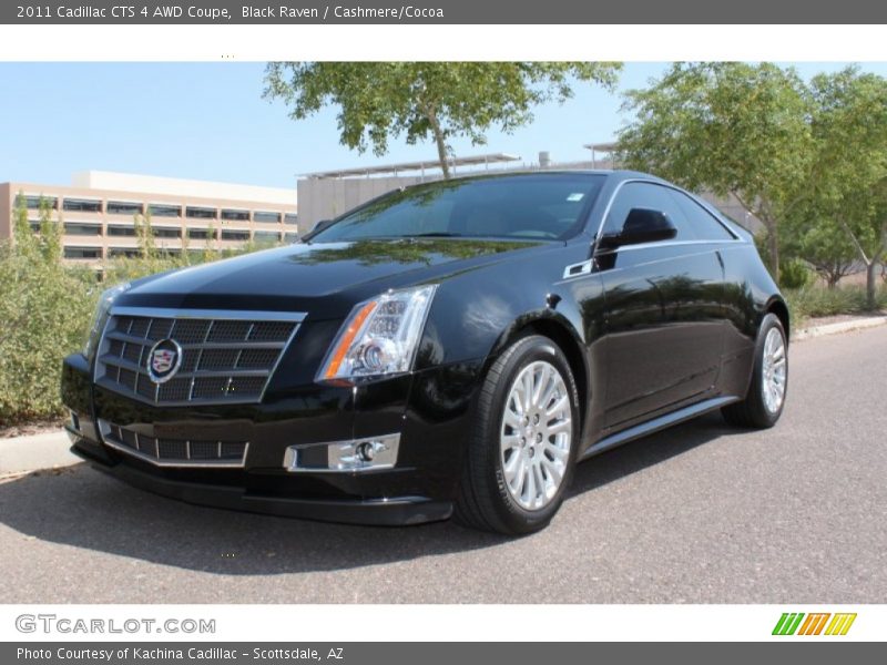 Black Raven / Cashmere/Cocoa 2011 Cadillac CTS 4 AWD Coupe