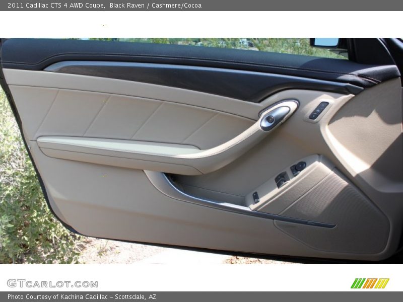 Black Raven / Cashmere/Cocoa 2011 Cadillac CTS 4 AWD Coupe