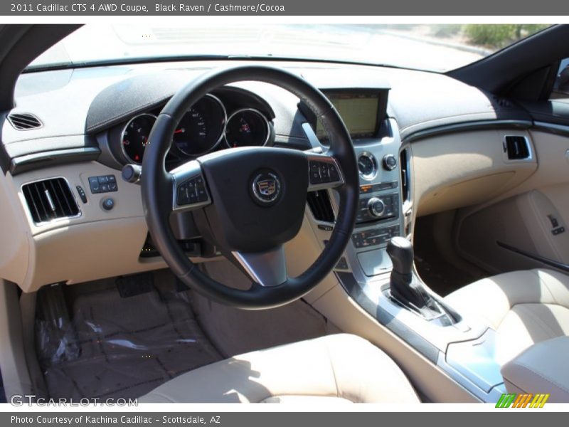 Black Raven / Cashmere/Cocoa 2011 Cadillac CTS 4 AWD Coupe