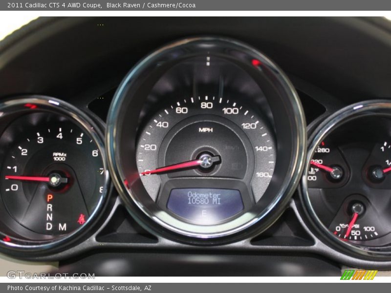 Black Raven / Cashmere/Cocoa 2011 Cadillac CTS 4 AWD Coupe