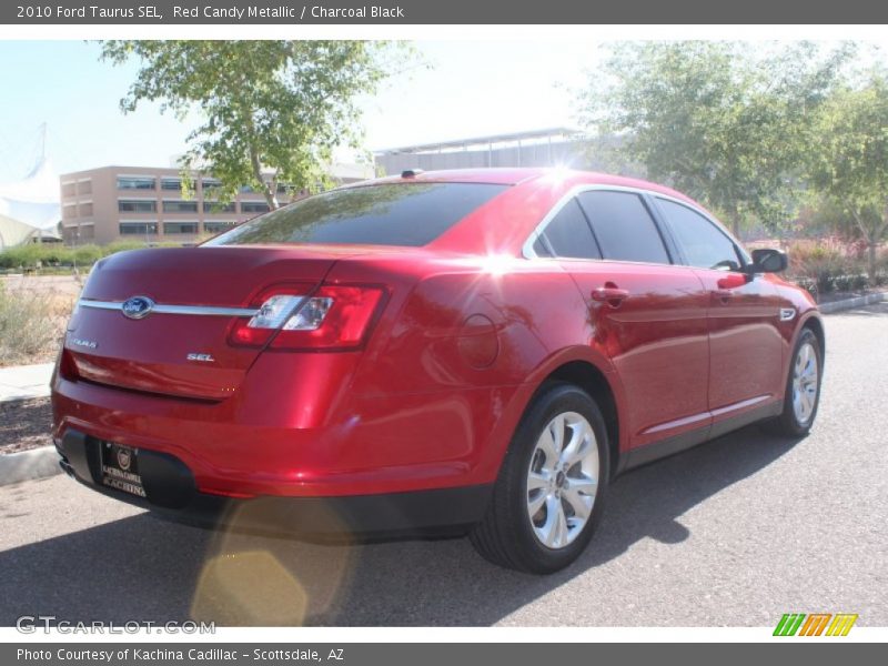 Red Candy Metallic / Charcoal Black 2010 Ford Taurus SEL