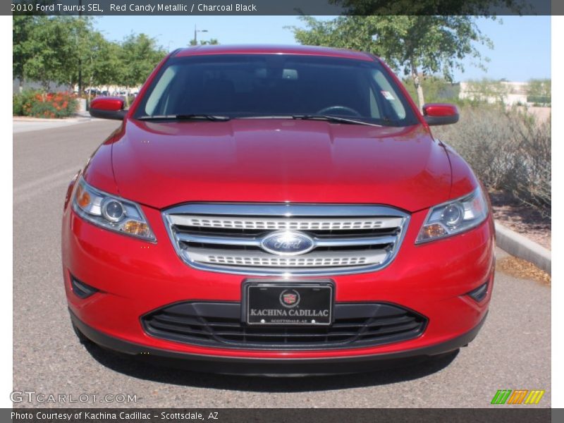 Red Candy Metallic / Charcoal Black 2010 Ford Taurus SEL