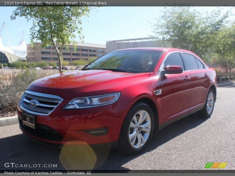 Red Candy Metallic / Charcoal Black 2010 Ford Taurus SEL