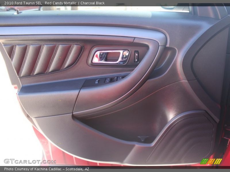 Red Candy Metallic / Charcoal Black 2010 Ford Taurus SEL