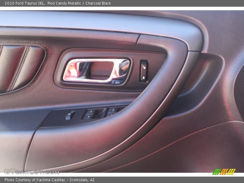 Red Candy Metallic / Charcoal Black 2010 Ford Taurus SEL