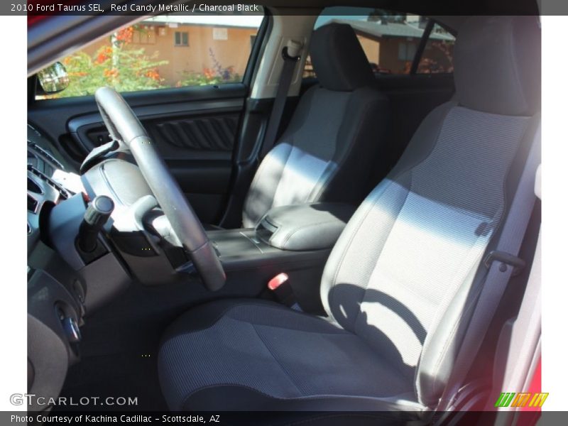 Red Candy Metallic / Charcoal Black 2010 Ford Taurus SEL