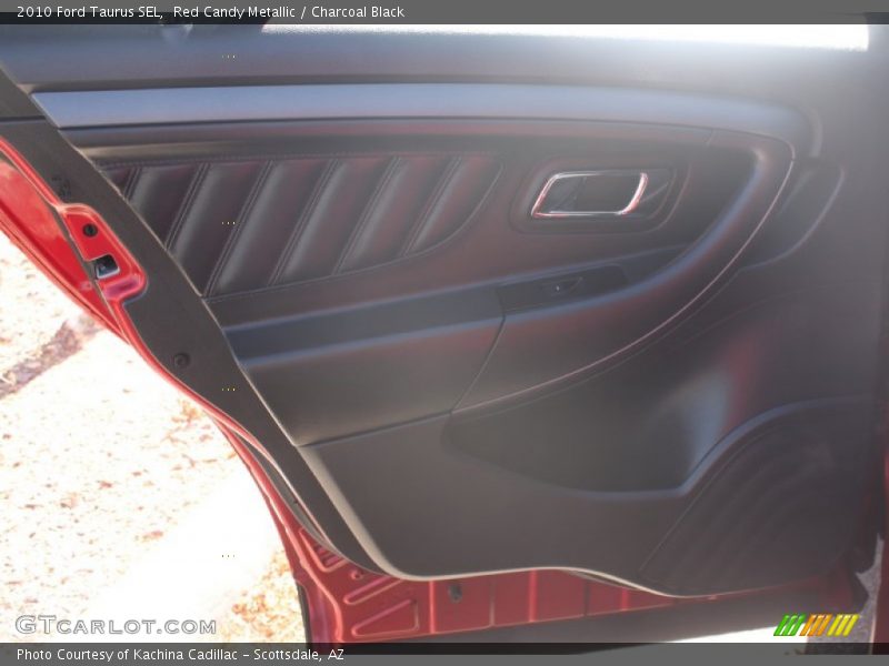 Red Candy Metallic / Charcoal Black 2010 Ford Taurus SEL