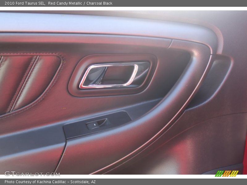 Red Candy Metallic / Charcoal Black 2010 Ford Taurus SEL