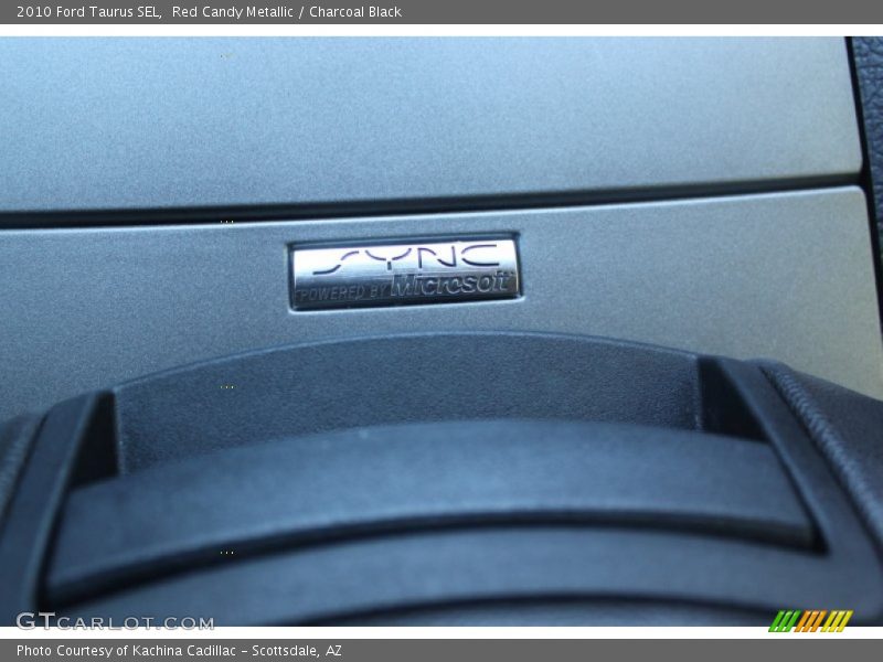 Red Candy Metallic / Charcoal Black 2010 Ford Taurus SEL