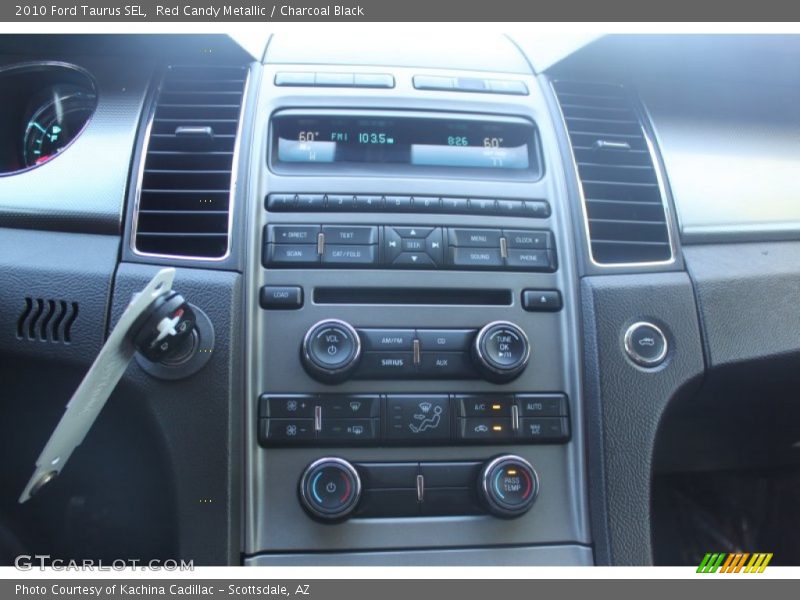 Red Candy Metallic / Charcoal Black 2010 Ford Taurus SEL