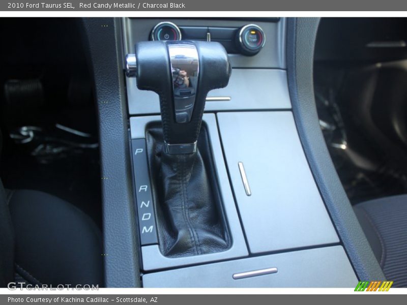 Red Candy Metallic / Charcoal Black 2010 Ford Taurus SEL