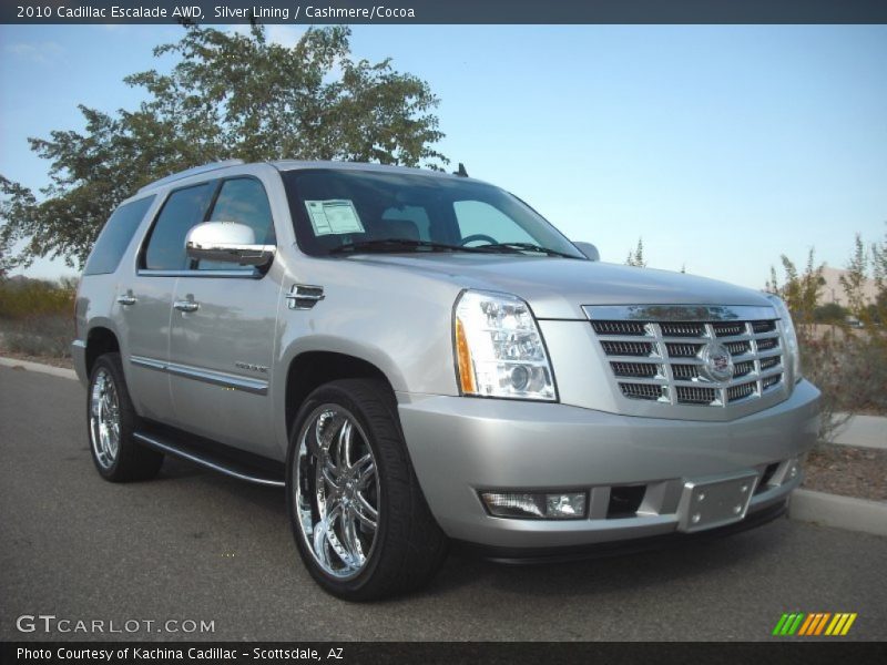 Silver Lining / Cashmere/Cocoa 2010 Cadillac Escalade AWD