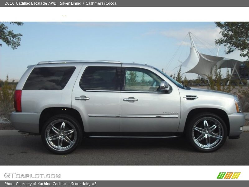 Silver Lining / Cashmere/Cocoa 2010 Cadillac Escalade AWD