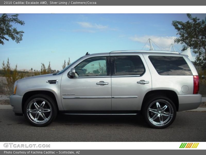 Silver Lining / Cashmere/Cocoa 2010 Cadillac Escalade AWD