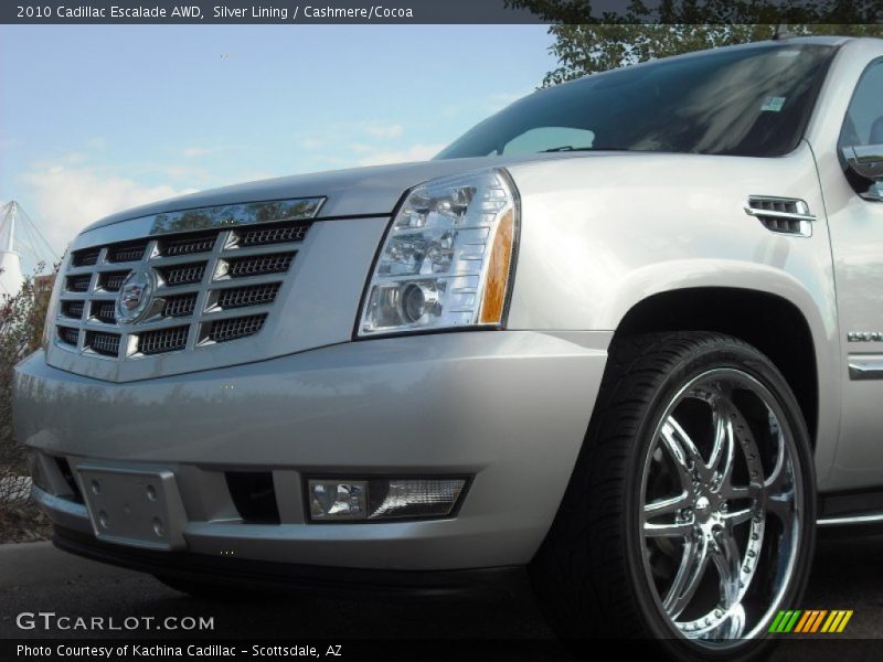 Silver Lining / Cashmere/Cocoa 2010 Cadillac Escalade AWD