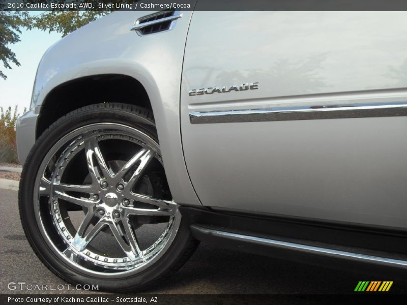 Silver Lining / Cashmere/Cocoa 2010 Cadillac Escalade AWD