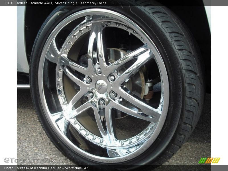 Silver Lining / Cashmere/Cocoa 2010 Cadillac Escalade AWD