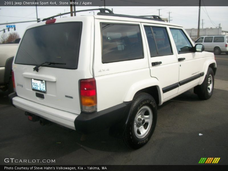 Stone White / Agate 2001 Jeep Cherokee Sport 4x4