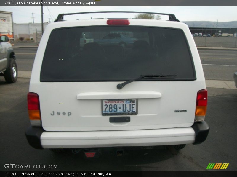 Stone White / Agate 2001 Jeep Cherokee Sport 4x4