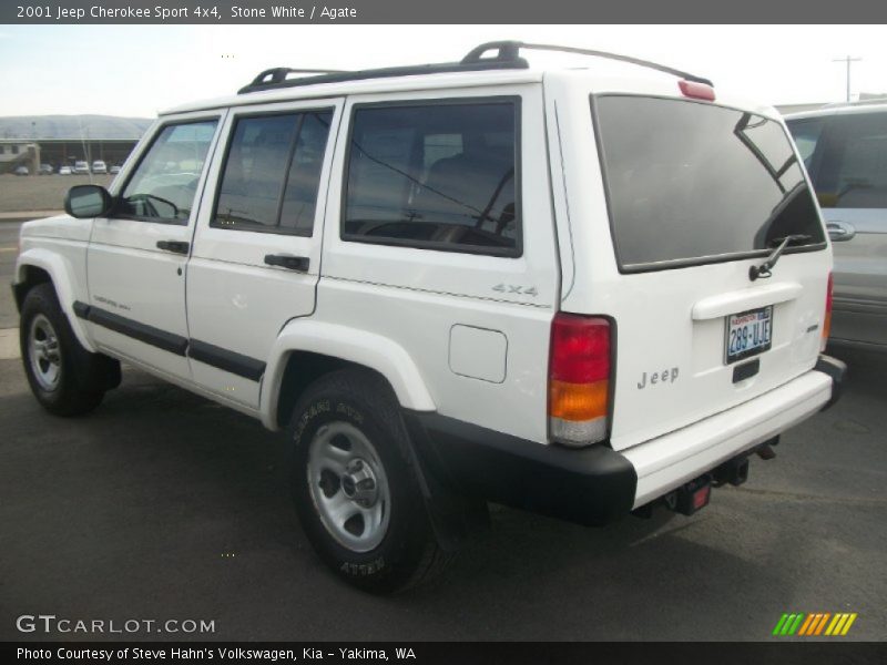 Stone White / Agate 2001 Jeep Cherokee Sport 4x4