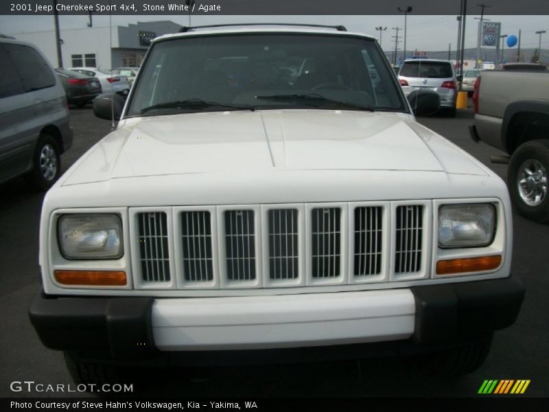 Stone White / Agate 2001 Jeep Cherokee Sport 4x4