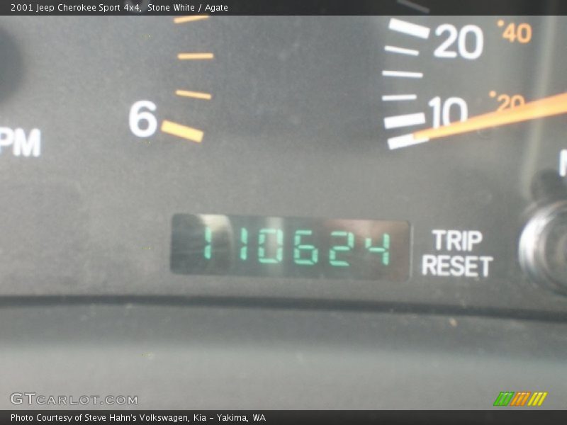 Stone White / Agate 2001 Jeep Cherokee Sport 4x4